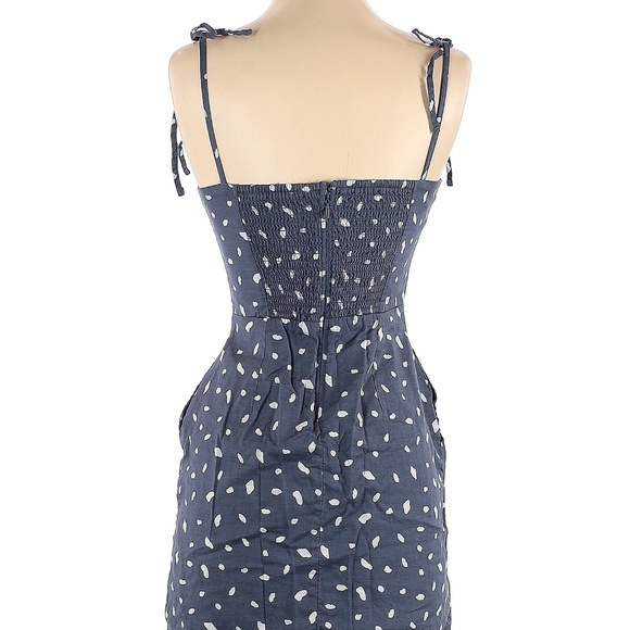 Abercrombie & Fitch Blue Spot Sundress with Tie Shoulders - Picture 6 of 6